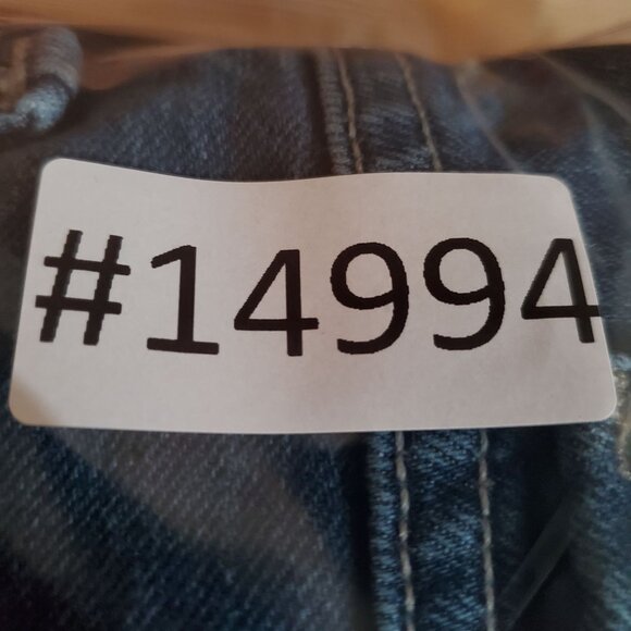 Levis Jeans Mens 42x32 Blue 569 Loose Straight Fit Denim Button Flap Pockets - Picture 12 of 12